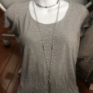 Choker and beaded necklace